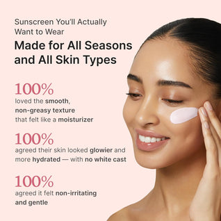 Sunscreen No Cast Just Glow Collagen | SPF 50 Broad Spectrum Face Sunscreen