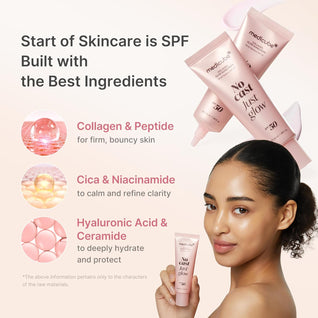 Sunscreen No Cast Just Glow Collagen | SPF 50 Broad Spectrum Face Sunscreen