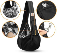 Small Dog Sling Carrier Puppy Sling with Front Pocket