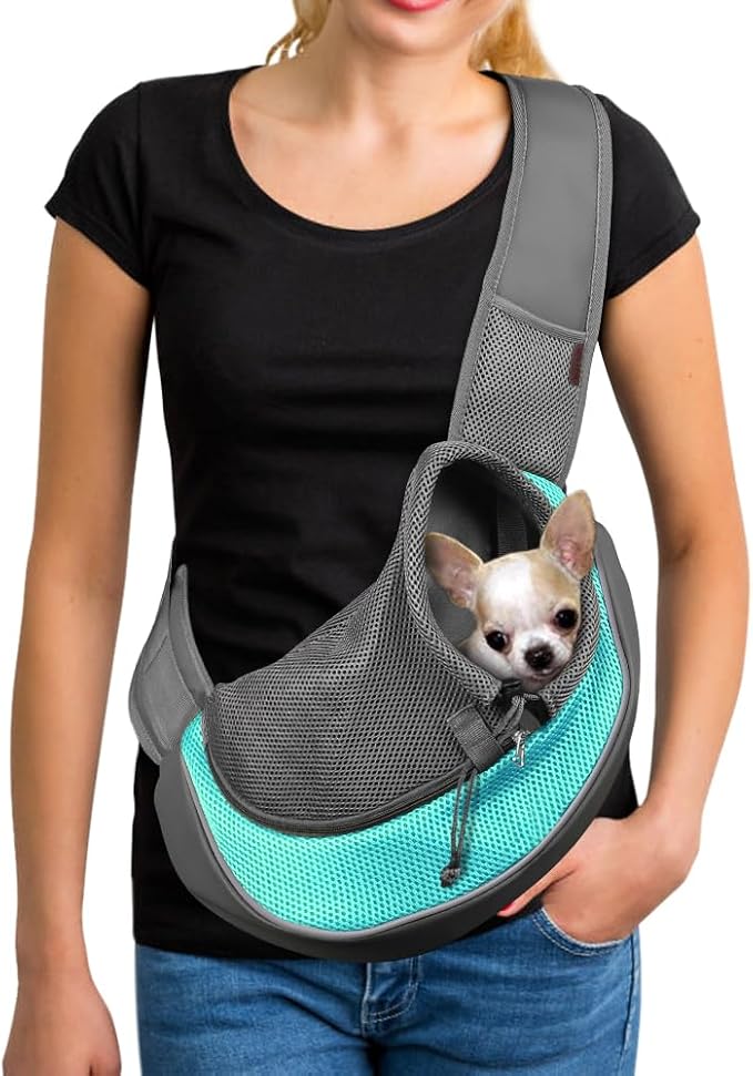 Pet Sling Carrier Crossbody Cat & Small Dog Carrier