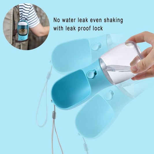 Dog Water Bottle Portable Travel Bottle with Bowl