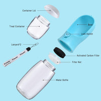 Dog Water Bottle Portable Travel Bottle with Bowl