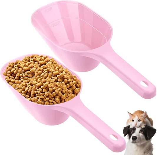 Dog Food Scoop Pet Food Measuring Scoop 2 Pack