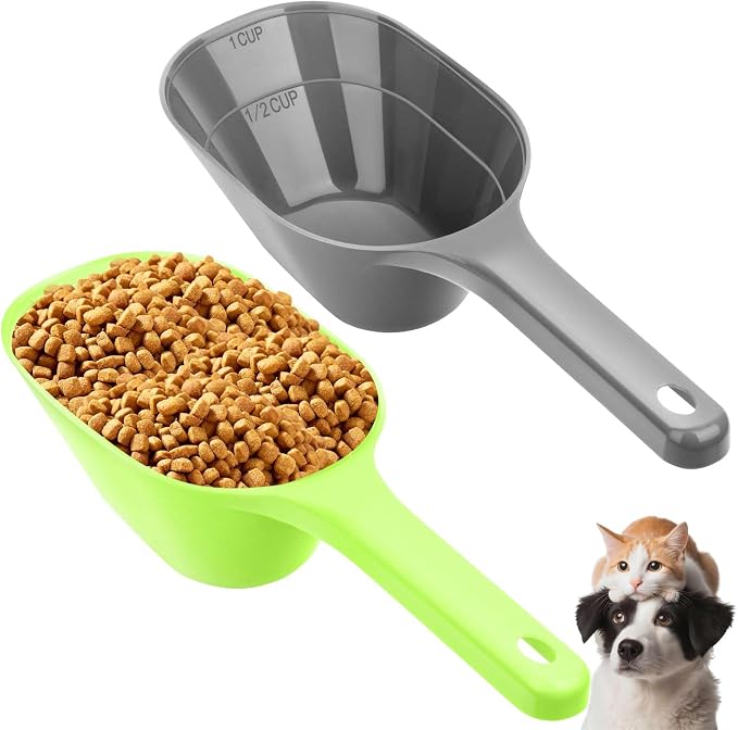 Dog Food Scoop Pet Food Measuring Scoop 2 Pack