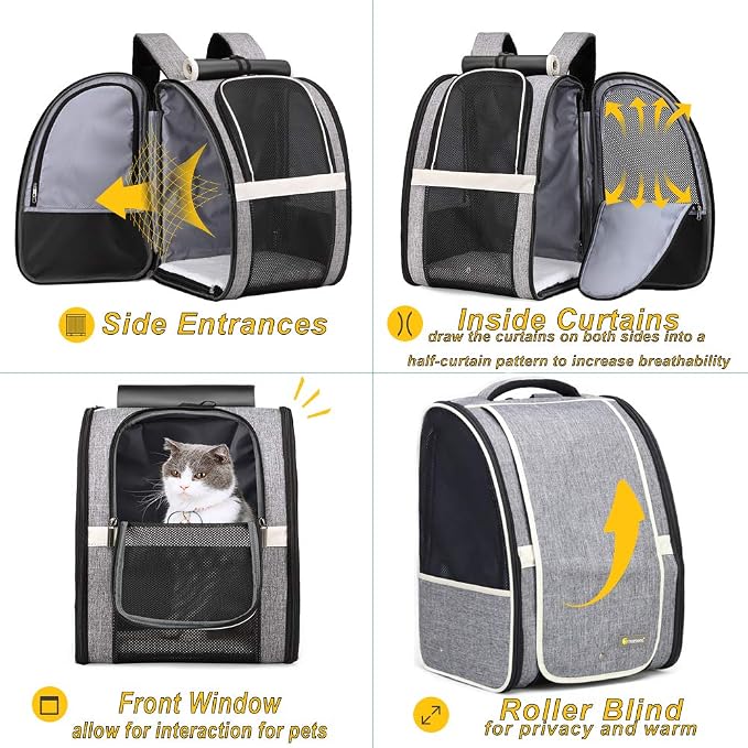 Cat Backpack Carrier Bubble Pet Carrier Backpack