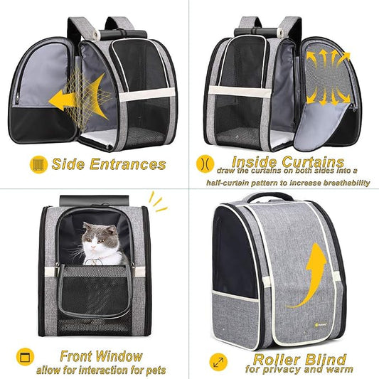 Cat Backpack Carrier Bubble Pet Carrier Backpack