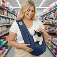 Small Dog Sling Carrier Puppy Sling with Front Pocket