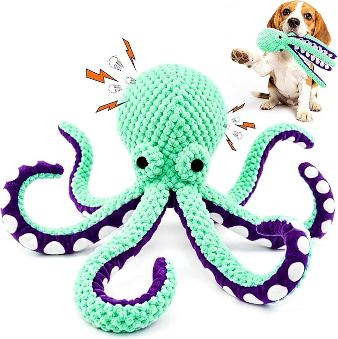 Squeaky Dog Toys Octopus Plush Dog Toy for Puppies