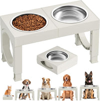 Elevated Dog Bowls Adjustable Raised Dog Bowl Stand
