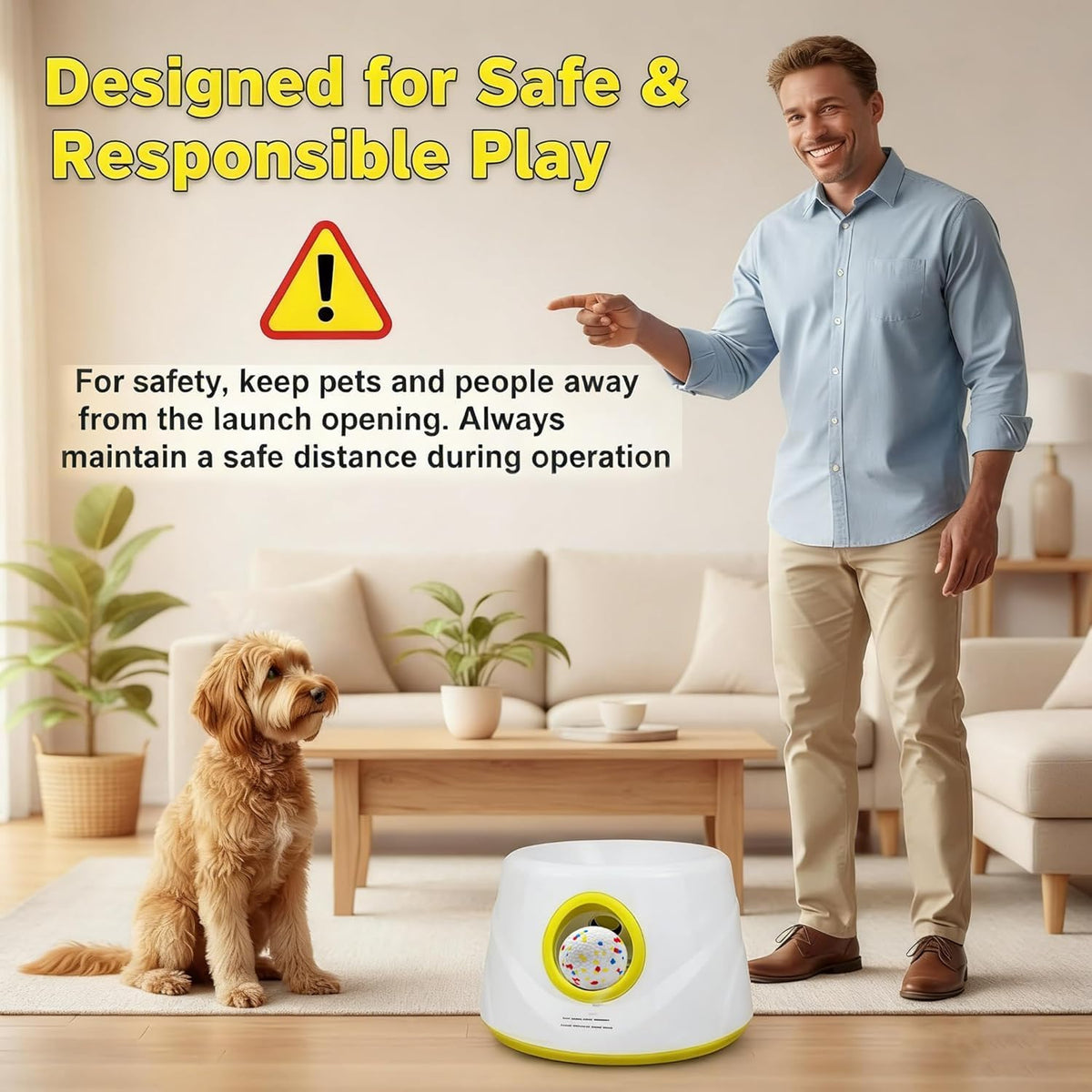 Automatic Ball Launcher for Dogs Dog Ball Thrower