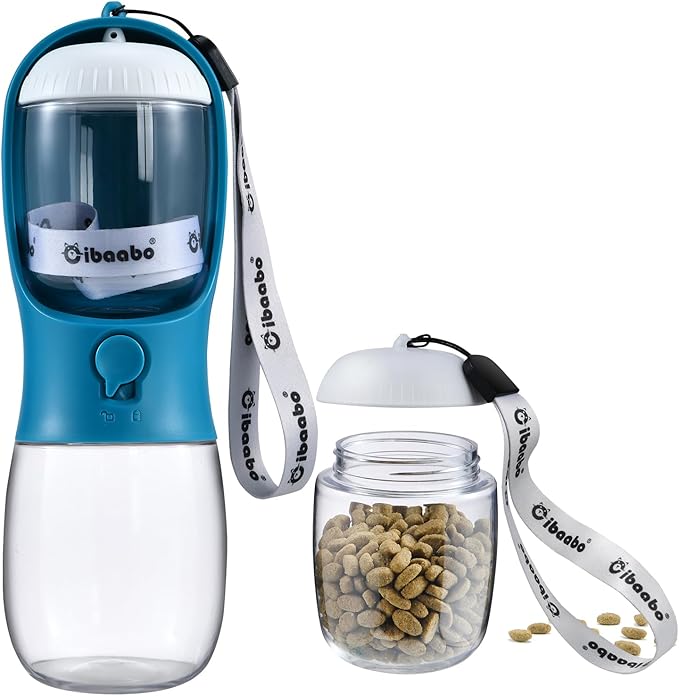 Dog Water Bottle Portable Travel Bottle with Bowl