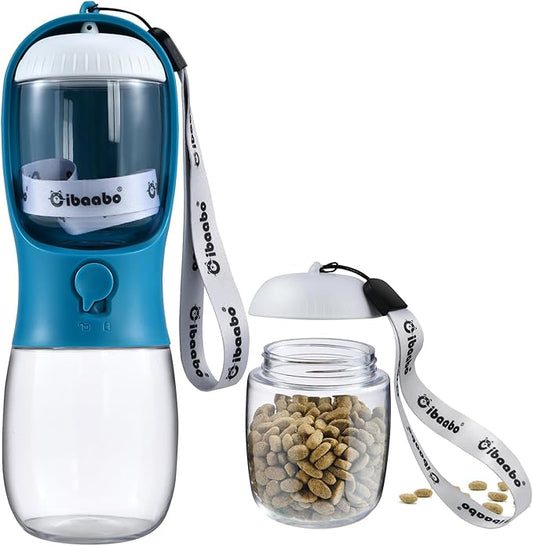 Dog Water Bottle Portable Travel Bottle with Bowl