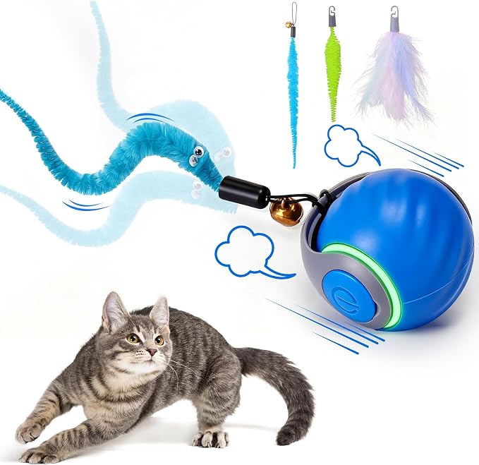 Interactive Cat Toy Ball – Automatic Moving Cat Toy