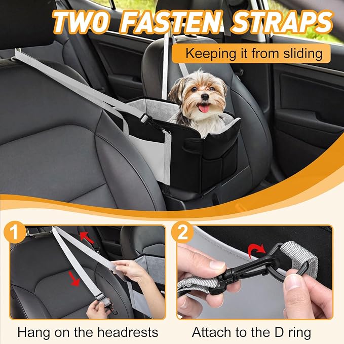 Dog Car Seat for Small Dogs Console Dog Booster Seat