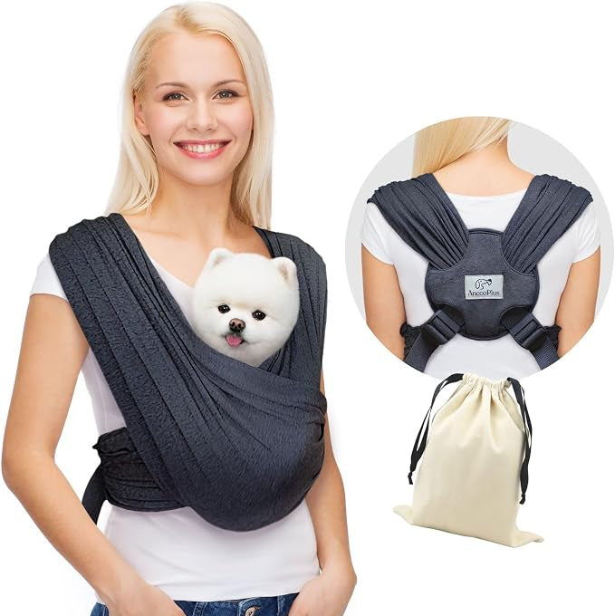 Dog Sling Carrier  Hands Free Small Dog Carrier Sling