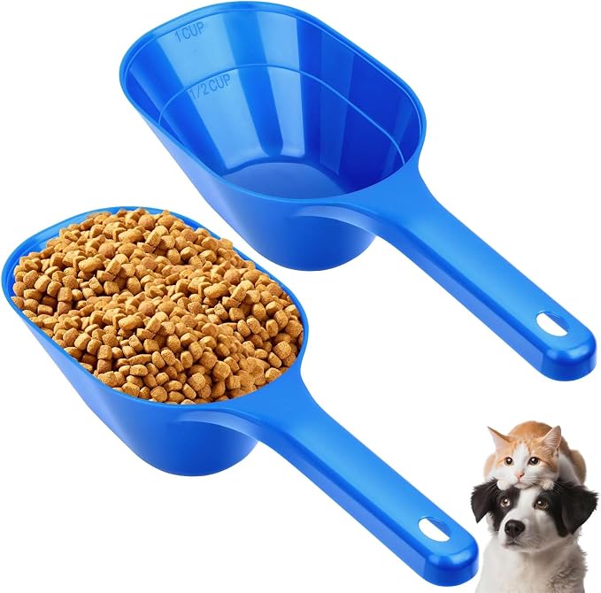 Dog Food Scoop Pet Food Measuring Scoop 2 Pack