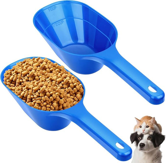 Dog Food Scoop Pet Food Measuring Scoop 2 Pack