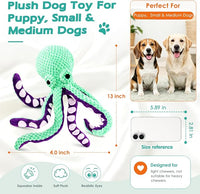 Squeaky Dog Toys Octopus Plush Dog Toy for Puppies