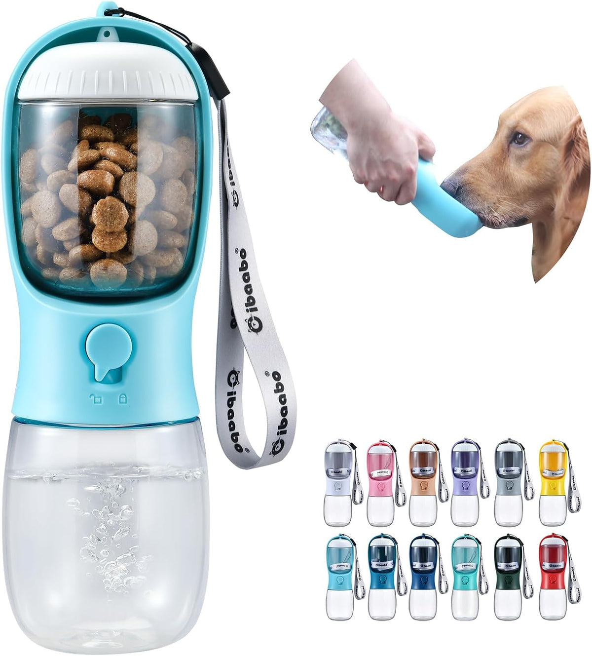 Dog Water Bottle Portable Travel Bottle with Bowl