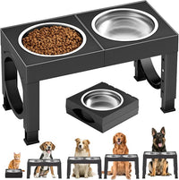 Elevated Dog Bowls Adjustable Raised Dog Bowl Stand