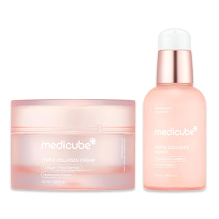 Triple Collagen Nourish and Hydrate Duo: Triple Collagen Cream and Triple Collagen Serum