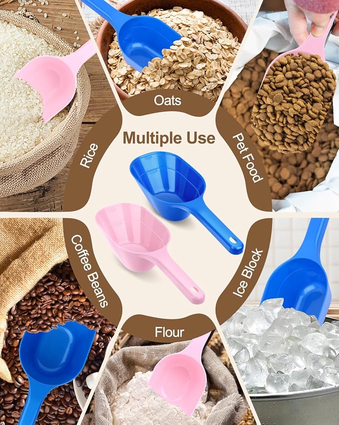 Dog Food Scoop Pet Food Measuring Scoop 2 Pack