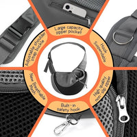 Pet Sling Carrier Crossbody Cat & Small Dog Carrier