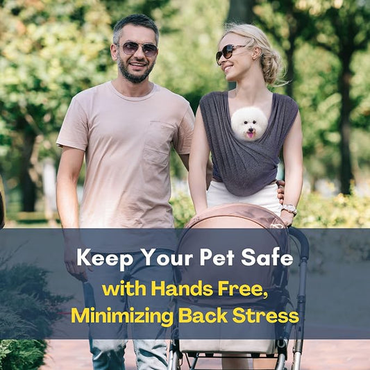 Dog Sling Carrier  Hands Free Small Dog Carrier Sling