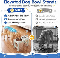 Elevated Dog Bowls Adjustable Raised Dog Bowl Stand