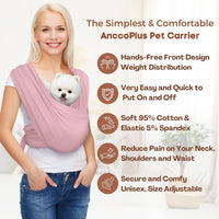 Dog Sling Carrier  Hands Free Small Dog Carrier Sling