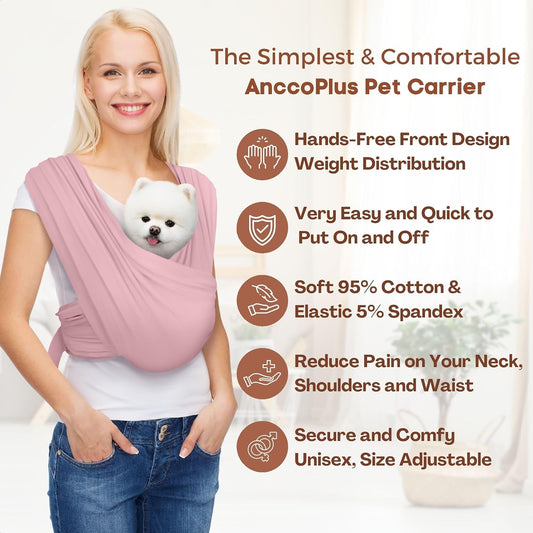 Dog Sling Carrier  Hands Free Small Dog Carrier Sling
