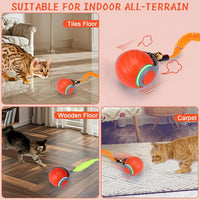 Interactive Cat Toy Ball – Automatic Moving Cat Toy