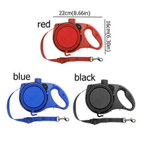 Retractable Dog Leash with Water Bottle  Leash
