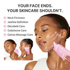 PDRN Collagen Gua Sha Neck Wrinkle Cream - Firming, Contour Care | Built-In Gua Sha Massager with Volufiline 5% - for the Look of Fine Lines, Jawline, Neck, Décolleté, Korean Skincare, 3.17 Oz